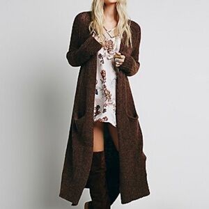Free People Santa Cruz Cardigan sweater maxi Size M